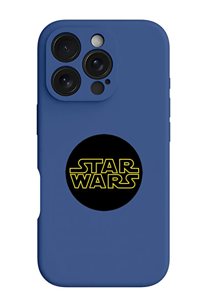 Theodor iPhone 16 Pro Blue Protective Liquid Silicone Shockproof Case - Star ...