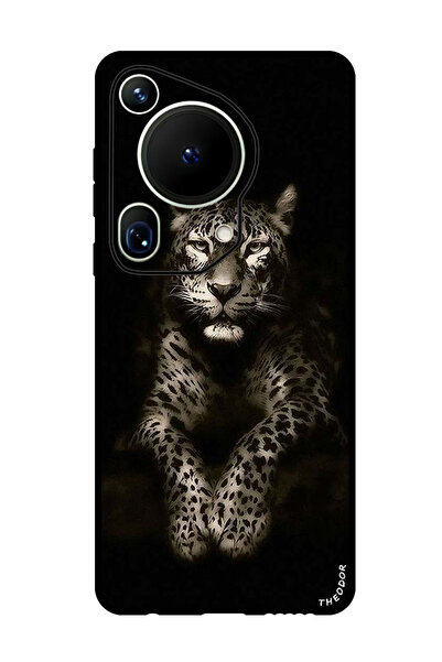 Theodor جراب واقٍ مضاد للخدش والصدمات لهاتف هواوي بيورا 70 ألترا ليوبارد