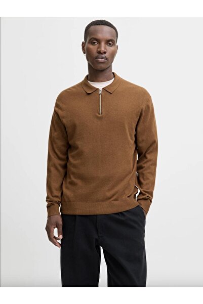 Jack & Jones Polo tricotat JJEEMIL |   Tricotaj pentru bărbați cu jumătate de...