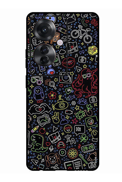 Theodor جراب واقٍ مضاد للخدش والصدمات لهاتف Oppo Reno 11F أشياء عشوائية