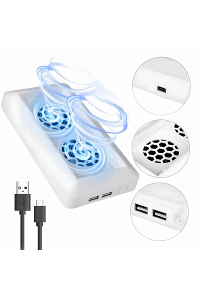 Butoarka Ventilator Racire Consola, Cooler Xbox Series S, Racire eficienta, Zgomot Redus, 2 Porturi USB