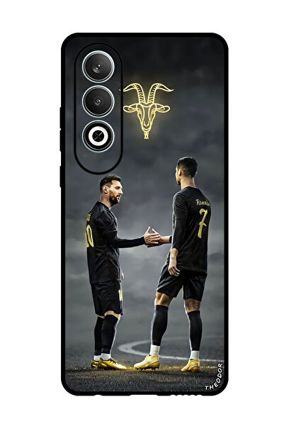 Theodor جراب واقٍ مضاد للخدش والصدمات لهاتف Oppo K12 ميسي رونالدو الماعز