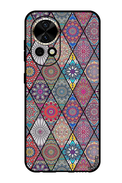 Theodor جراب واقٍ مضاد للخدش والصدمات لهاتف هواوي نوفا 12 ألترا، تصميم فن ماندالا