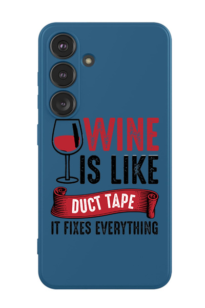 Theodor غطاء حماية سائل من السيليكون لهاتف سامسونج جالاكسي S24 بلس (أزرق) - ا...