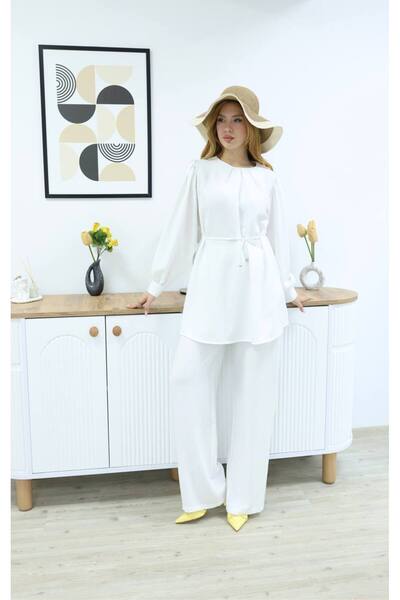 ZARERA Stylish Belted Suit