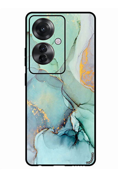 Theodor جراب واقٍ مضاد للخدش والصدمات لهاتف Oppo Reno 11F مع خطوط الشقوق