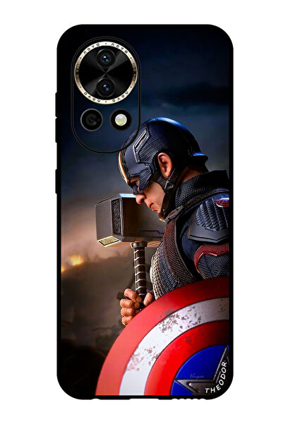 Theodor Protective Case Anti Scratch Shock Proof Bumper Cover For Huawei Nova 12 Pro Captain America 1