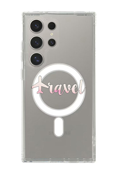 Theodor غلاف لهاتف Samsung Galaxy S24 Ultra متوافق مع MagSafe، غطاء ممتص للصدمات ومقاوم للصدمات أثناء السفر