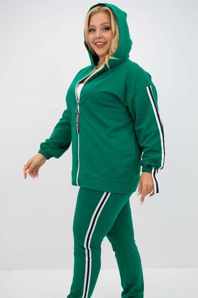 Bigsize Women's plus size tracksuit with zipper 8136