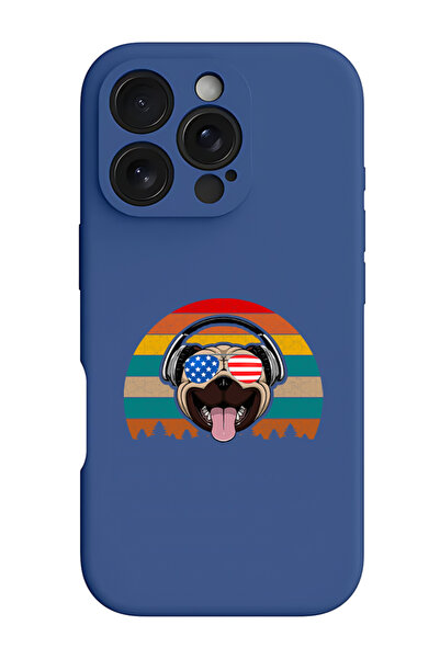 Theodor جراب حماية سيليكون سائل مقاوم للصدمات لهاتف iPhone 16 Pro Max أزرق - ...