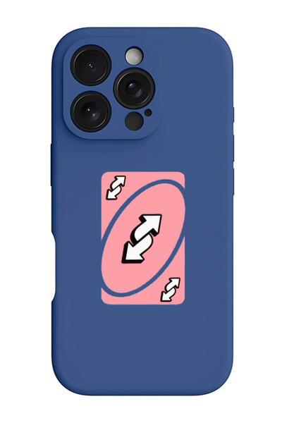 Theodor iPhone 16 Pro Blue Protective Liquid Silicone Shockproof Case - Uno