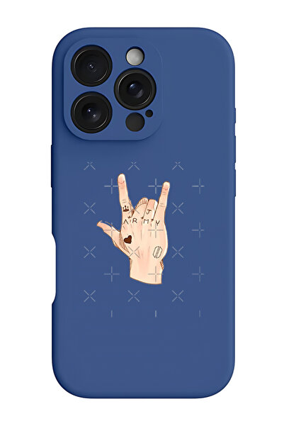 Theodor غطاء حماية سيليكون سائل مقاوم للصدمات لهاتف iPhone 16 Pro Max أزرق - ...