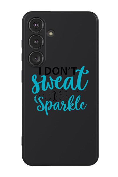 Theodor غطاء حماية سيليكون سائل لهاتف سامسونج جالاكسي S24 (أسود) - أنا لا أتع...