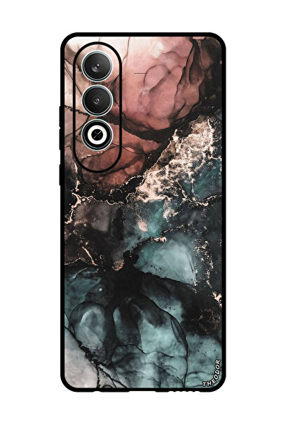 Theodor جراب واقٍ مضاد للخدش والصدمات لهاتف OnePlus Nord CE 4 بلون رخامي ملون