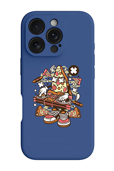 Theodor غطاء حماية سيليكون سائل مقاوم للصدمات لجهاز iPhone 16 Pro أزرق - بيتز...