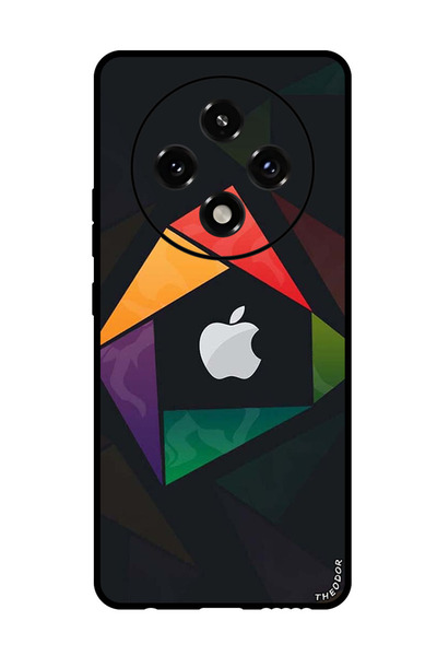 Theodor جراب واقٍ مضاد للخدش والصدمات لهاتف Oppo A3 Pro مثلث الشكل