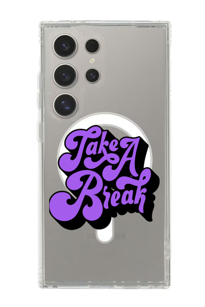 Theodor غلاف لهاتف Samsung Galaxy S24 Ultra متوافق مع MagSafe، غطاء ممتص للصدمات مقاوم للصدمات، خذ استراحة