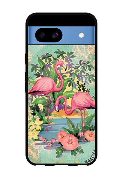 Theodor جراب واقٍ مضاد للخدش والصدمات لهاتف Google Pixel 8a بتصميم طيور النحا...