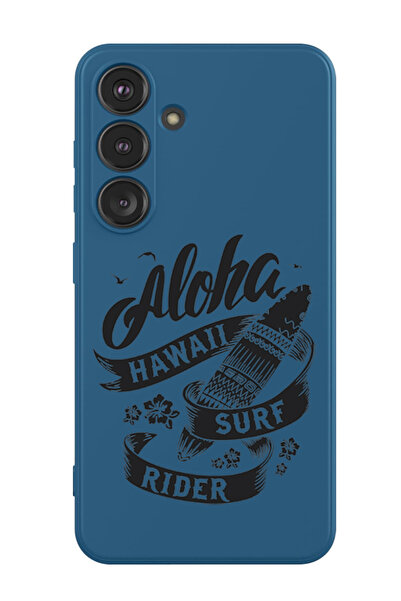 Theodor غطاء حماية سائل من السيليكون لهاتف سامسونج جالاكسي S24 (أزرق) - ألوها...