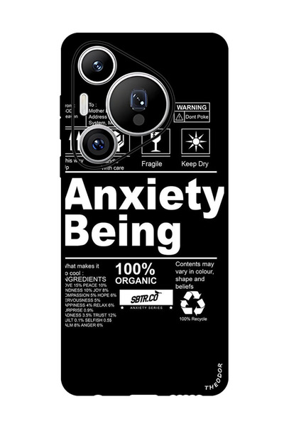 Theodor جراب واقٍ مضاد للخدش والصدمات لهاتف هواوي بيورا 70 برو بلس القلق