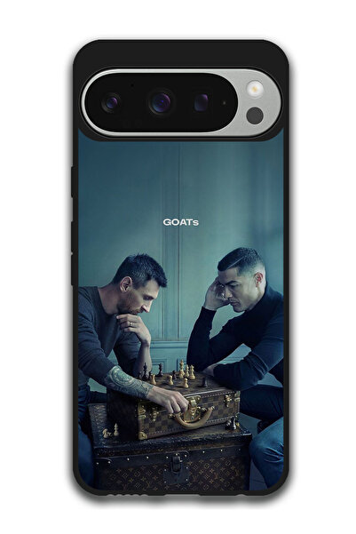 Theodor جراب واقٍ مضاد للخدش والصدمات لهاتف Google Pixel 9 Pro، تصميم شطرنج م...