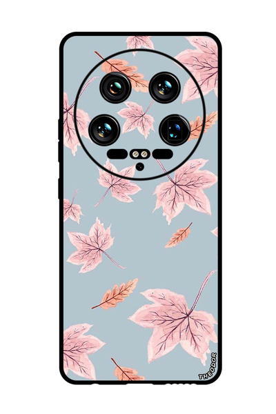 Theodor جراب واقٍ مضاد للخدش والصدمات لهاتف Xiaomi 14 Ultra أوراق الخريف