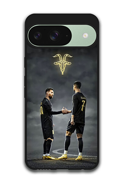 Theodor جراب واقٍ مضاد للخدش والصدمات لهاتف Google Pixel 9 ميسي رونالدو الماعز