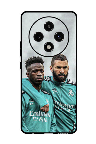 Theodor جراب واقٍ مضاد للخدش والصدمات لهاتف Oppo A3 Pro بنزيما وفينيسيوس