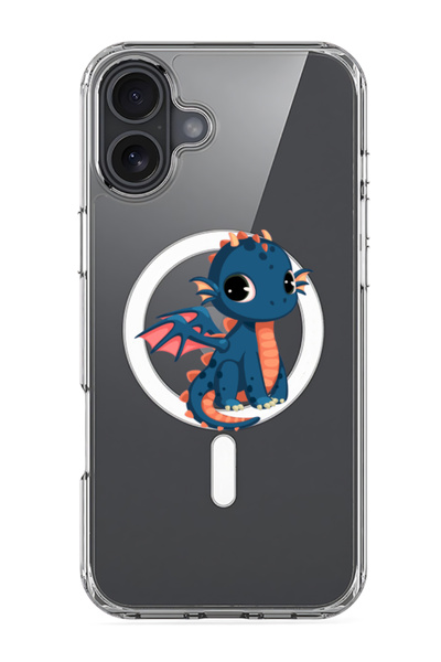 Theodor جراب ماج سيف متوافق مع آيفون 16، غطاء ممتص للصدمات للهاتف - دراجون