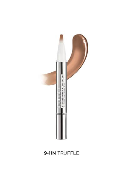 L'oreal 2in1 Concealer and Eye Cream, with 0.5% True Match Hyaluronic Acid, shade 9-11N Truffle, 2ml