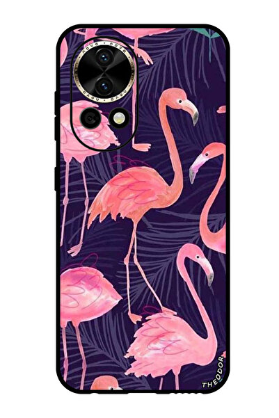 Theodor جراب واقٍ مضاد للخدش والصدمات لهاتف هواوي نوفا 12 برو فلامنجو