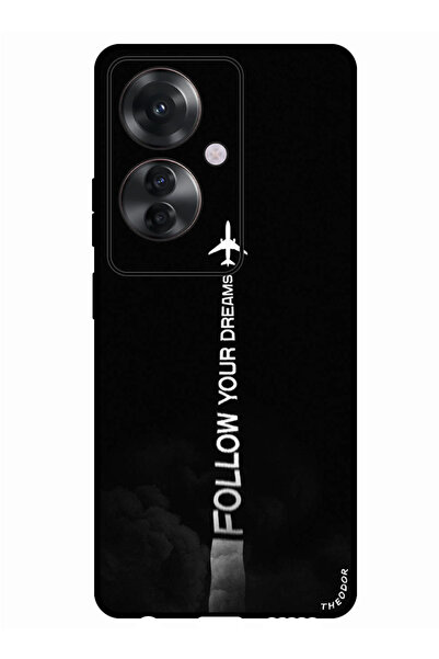 Theodor جراب واقٍ مضاد للخدش والصدمات لهاتف Oppo Reno 11F اتبع أحلامك
