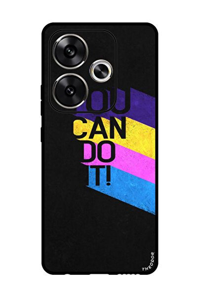 Theodor جراب واقٍ مضاد للخدش والصدمات لهاتف Xiaomi Redmi Turbo 3 يمكنك فعل ذلك