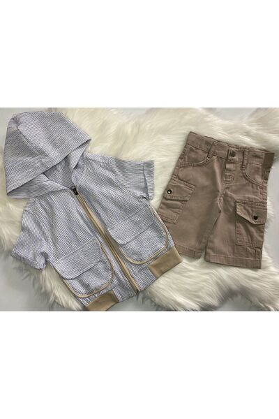 BİGÜMEX Boys' Summer Suit with Shorts
