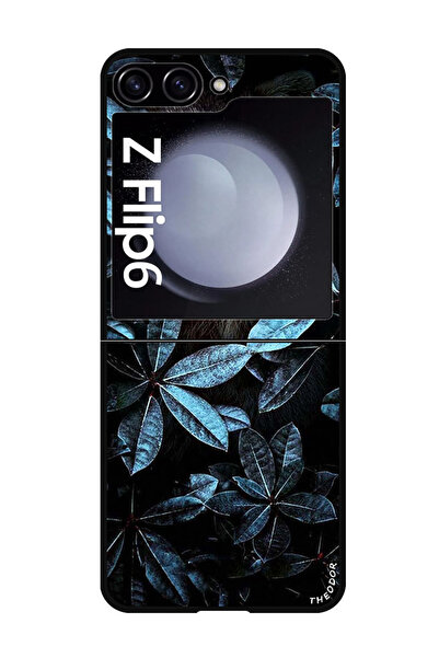 Theodor جراب حماية لهاتف Samsung Galaxy Z Flip 6 - حيوان بين الأوراق