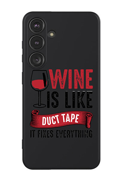 Theodor غطاء حماية سائل من السيليكون لهاتف سامسونج جالاكسي S24 بلس (أسود) - ا...