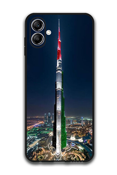 Theodor جراب واقٍ مضاد للخدش والصدمات لهاتف سامسونج جالاكسي A06 برج خليفة علم...