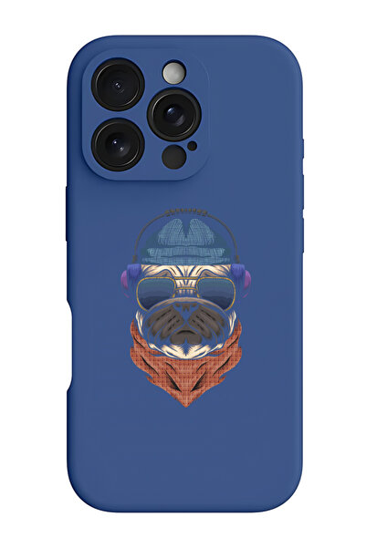 Theodor iPhone 16 Pro Max Blue Protective Liquid Silicone Shockproof Case - s...