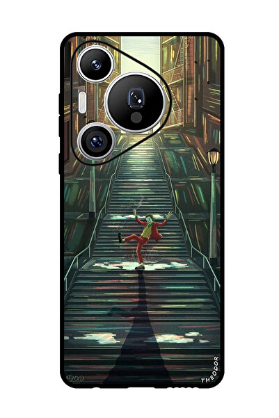 Theodor جراب واقٍ مضاد للخدش والصدمات لهاتف هواوي بيورا 70 برو بلس جوكر على الدرج