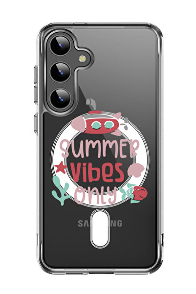 Theodor غلاف لهاتف Samsung Galaxy S24 متوافق مع MagSafe، غطاء ممتص للصدمات مقاوم للصدمات، نسخة خاصة بأجواء الصيف