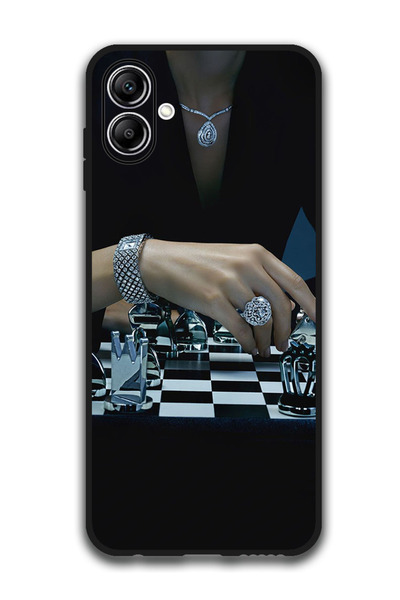 Theodor جراب واقٍ مضاد للخدش والصدمات لهاتف Samsung Galaxy A06 Chess 1