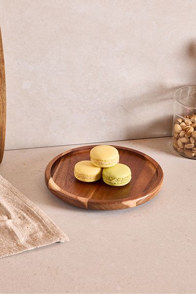 Perotti Acacia Rotating Presentation Plate 20 cm