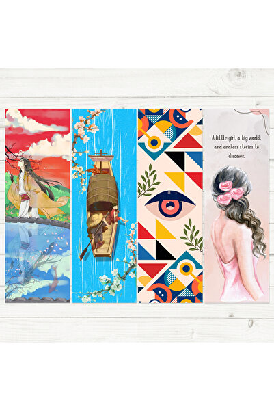 Bimotif 4 adet kitap ayracı seti, Anime