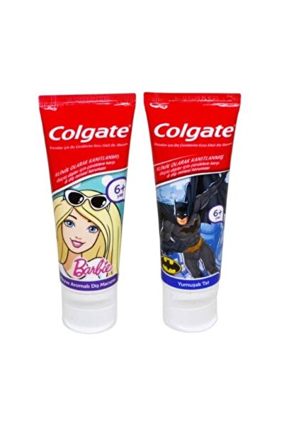 Genel Markalar Colgate Çocuklar İçin Barbie veya Spider Diş Macunu 75 MI