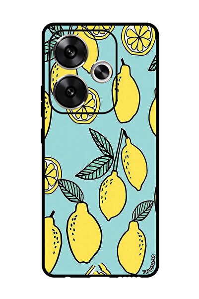 Theodor جراب واقٍ مضاد للخدش والصدمات لهاتف Xiaomi Redmi Turbo 3 - ليموني فيروزي