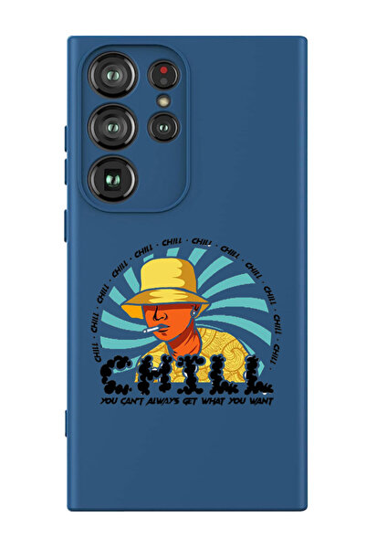 Theodor غطاء حماية سيليكون سائل لهاتف سامسونج جالاكسي S24 ألترا (أزرق) - لا ي...