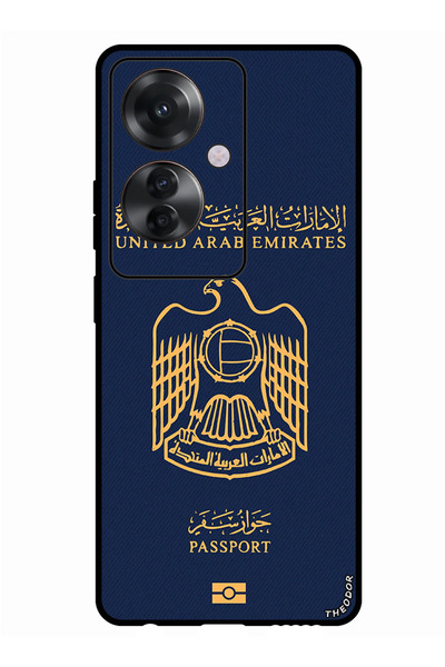 Theodor جراب واقٍ مضاد للخدش والصدمات لهاتف Oppo Reno 11F جواز سفر الإمارات 2