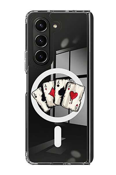 Theodor غلاف لهاتف Samsung Galaxy Z Fold 5 متوافق مع MagSafe، غطاء ممتص للصدم...