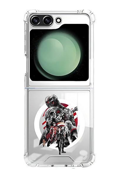 Theodor غلاف لهاتف Samsung Galaxy Z Flip 5 متوافق مع MagSafe، غطاء ممتص للصدم...