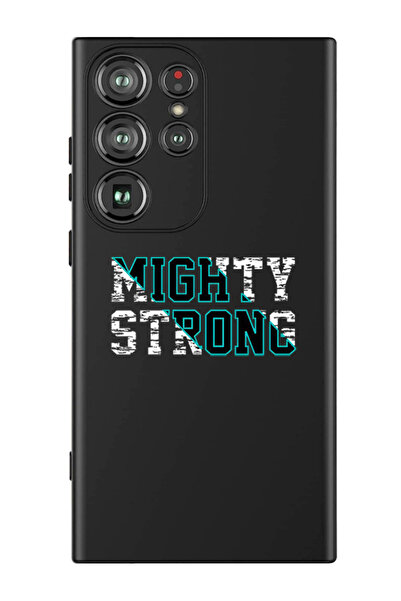 Theodor غطاء حماية سائل من السيليكون المقاوم للصدمات لهاتف سامسونج جالاكسي S24 ألترا (أسود) - مايتي سترونج